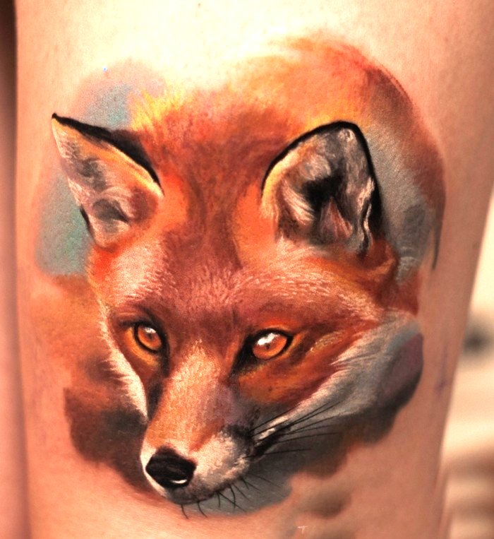Татуировка лисицы — значение для женщин в зависимости от зоны тела и манеры изображения