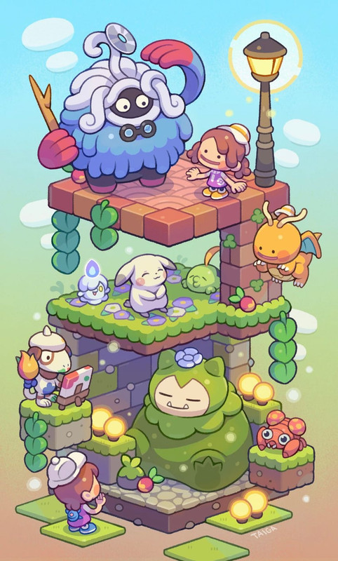 pikachu-dragonite-litwick-ditto-snorlax-