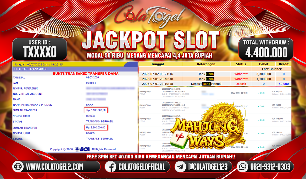 JACKPOT SLOT GACOR!!