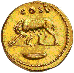 Glosario de monedas romanas. LUPERCA. 8