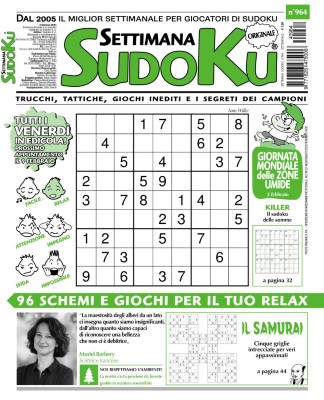 Settimana Sudoku N.964 - 2 Febbraio 2024