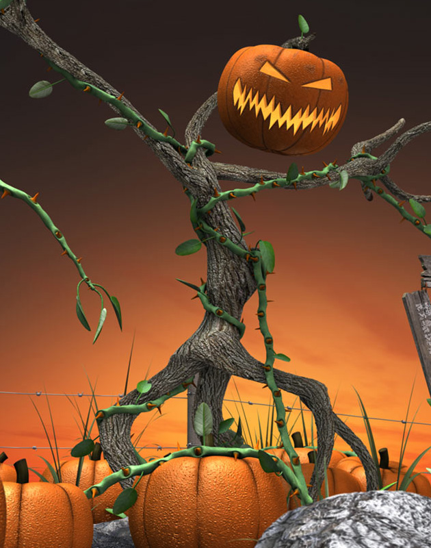 Creepy Pumpkin Field Creepy Pumpkin Field