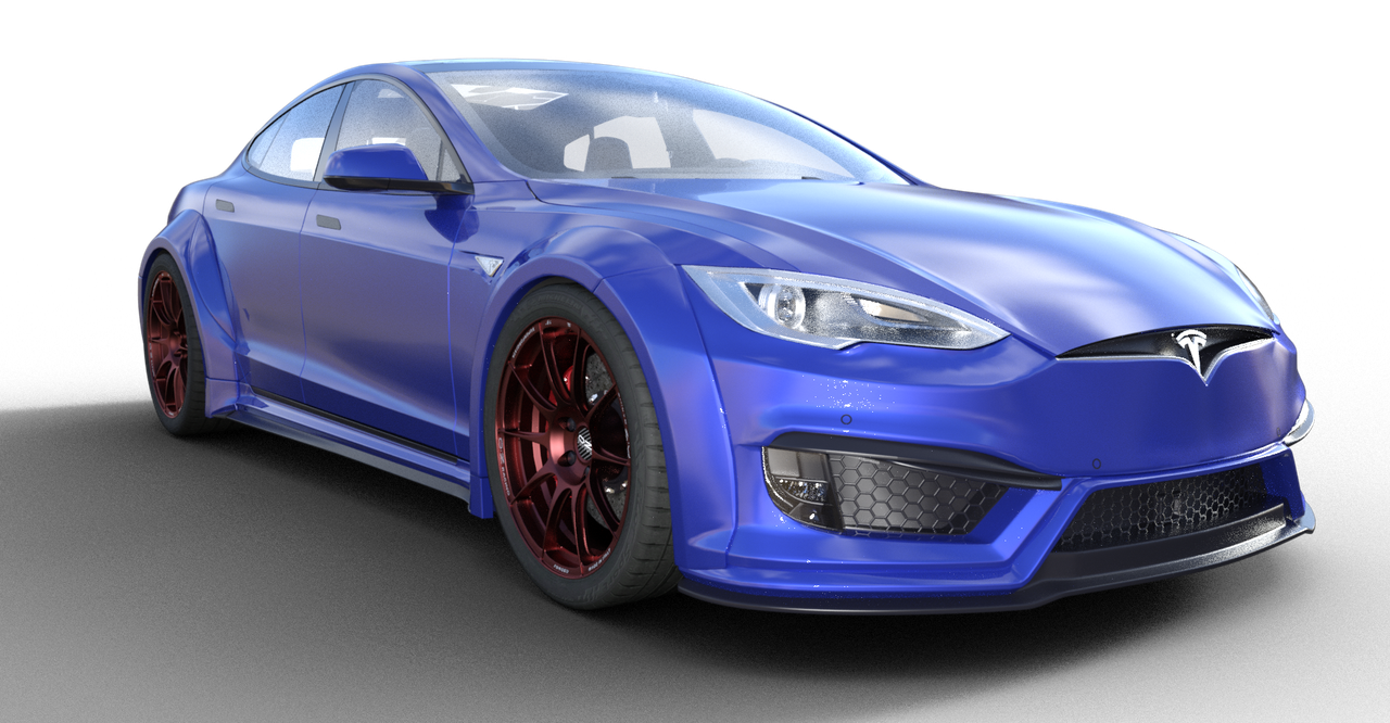 Tesla Model S For Daz 3D