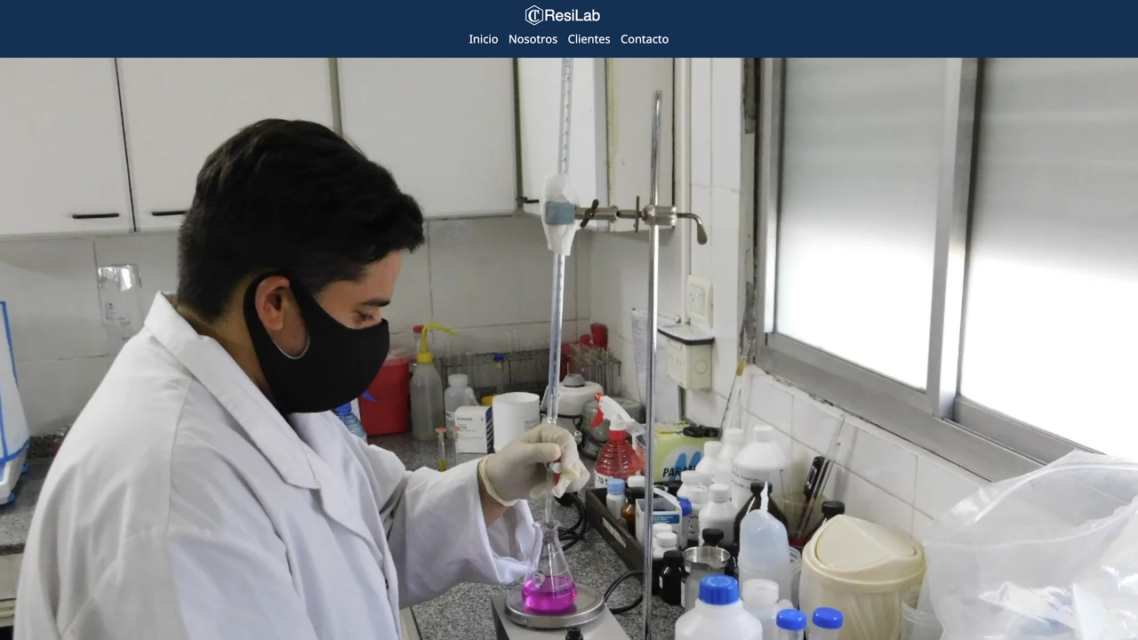 ResiLab - Sitio institucional de Farmaceutica