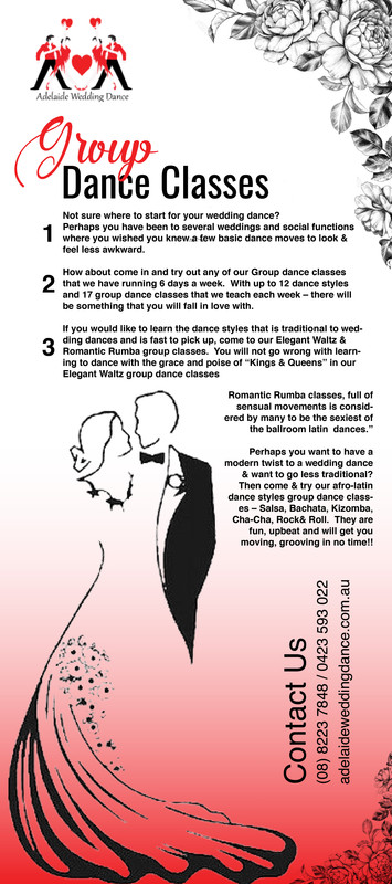 Group Dance Classes - Adelaide Wedding Dance