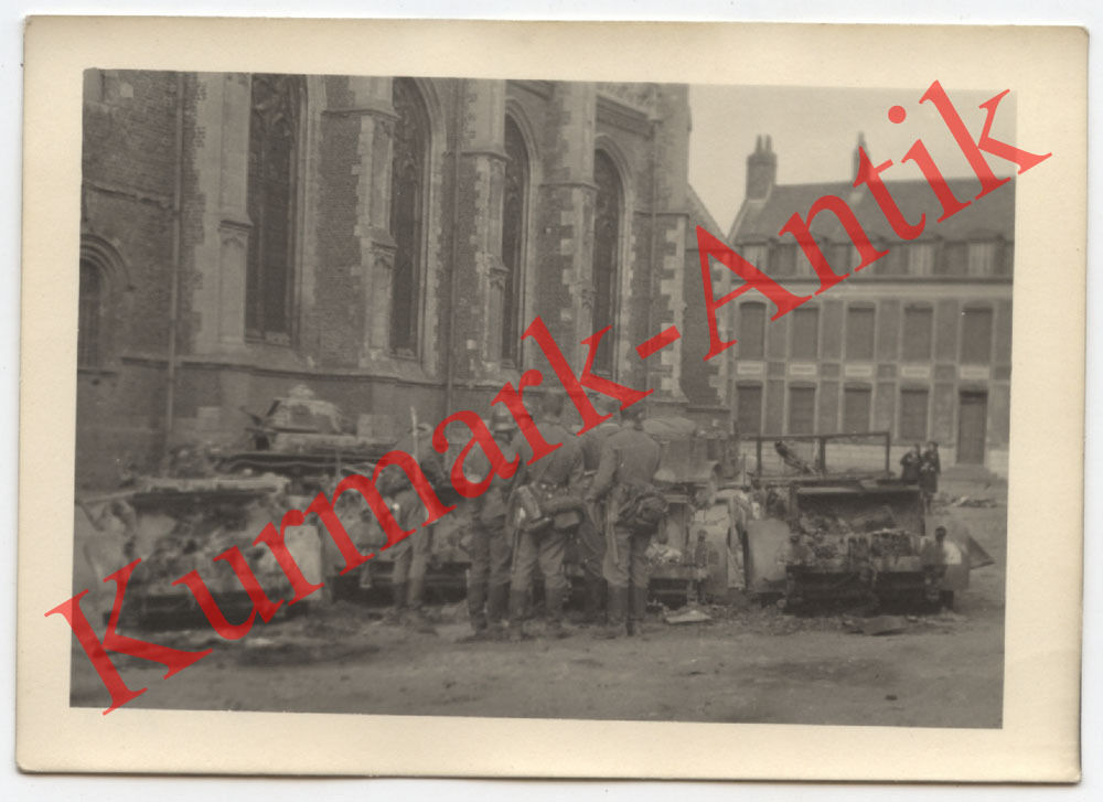 Foto Wehrmacht Frankreich Dünkirchen Landser Hau