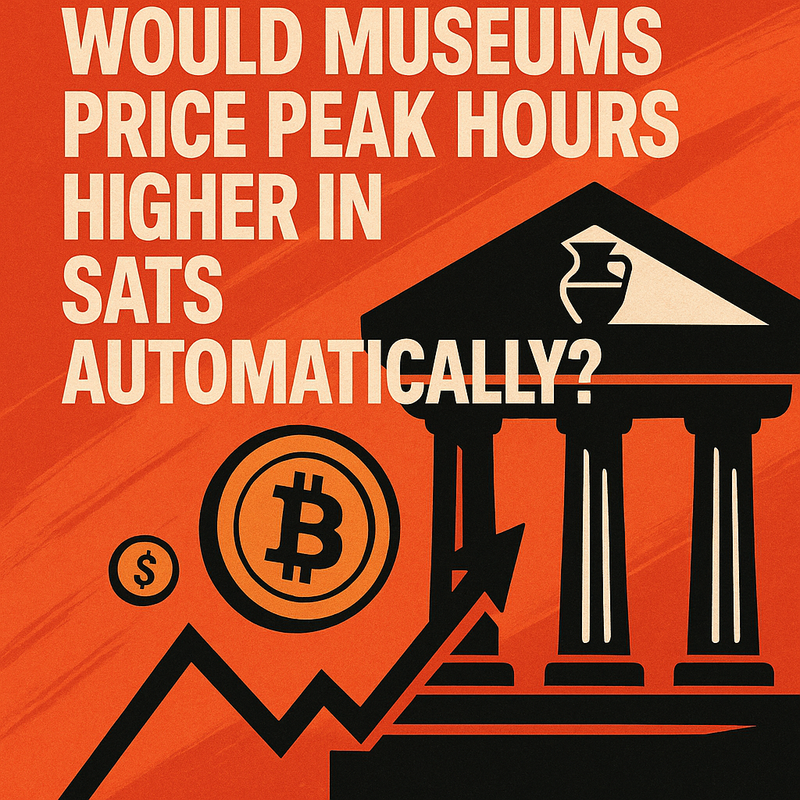 Would museums price peak hours higher in sats automatically?