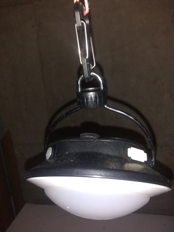 Ice fishing hut light