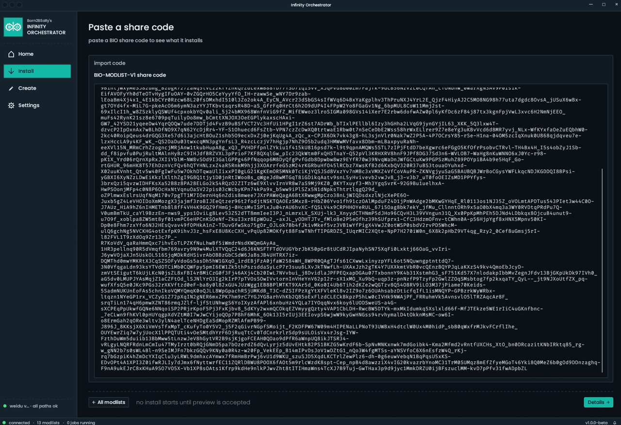 Paste Share Code