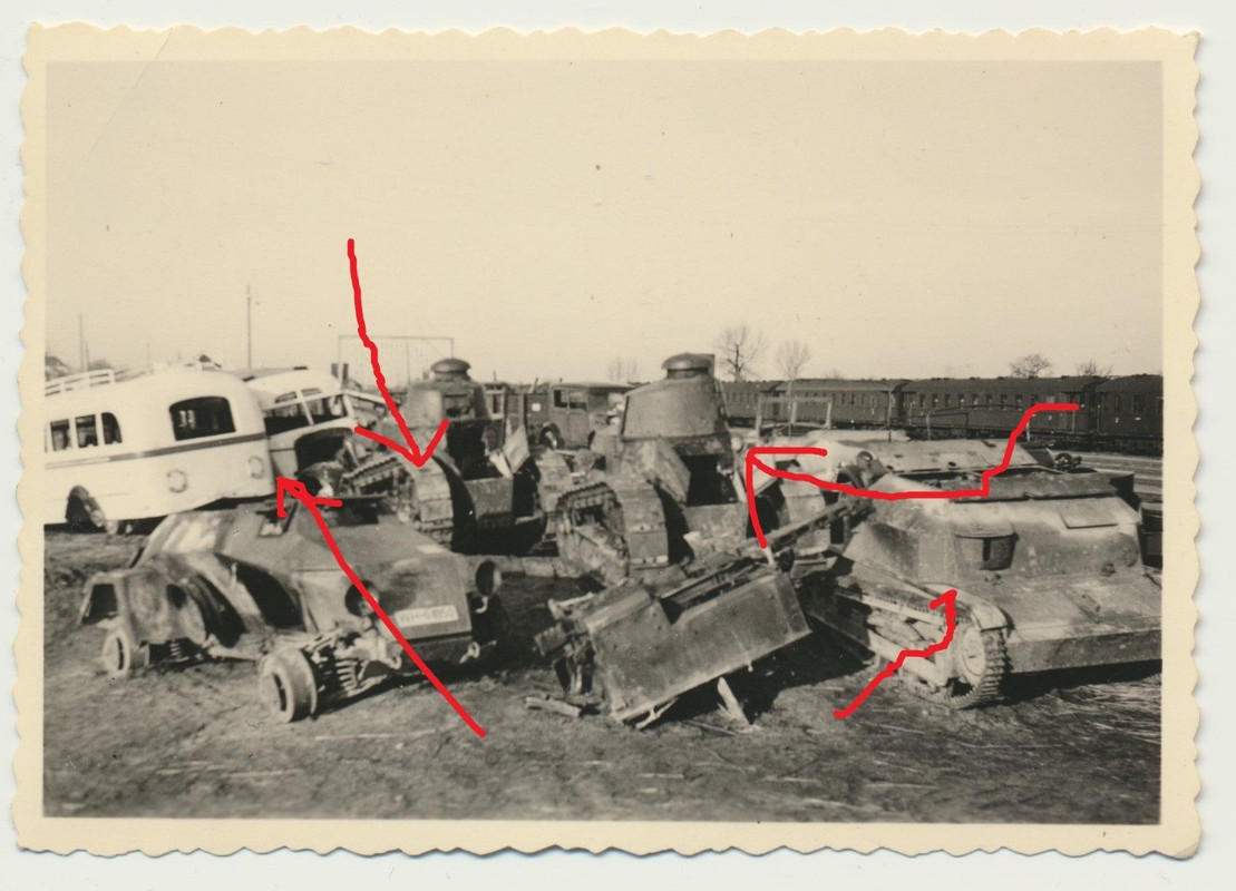 Polen polnische Panzer deutscher Spähwagen Samme