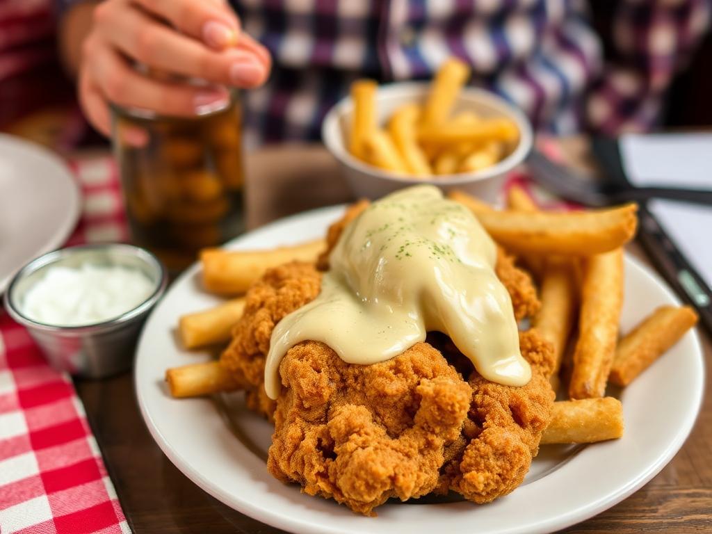 The significance of a country-fried chicken supper and its customs