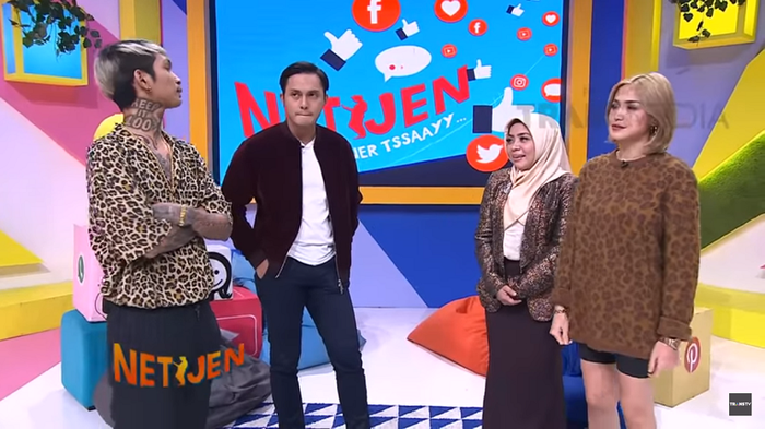 Fadel Islami dan Muzdalifah di acara Netijen