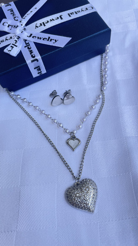 Conjunto de Cadena+Arete Chunky 11