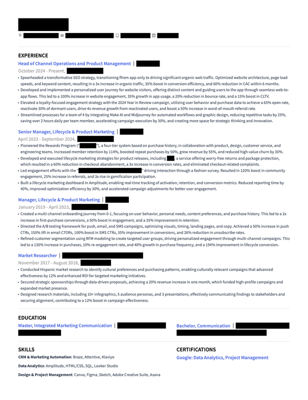 Updated Resume