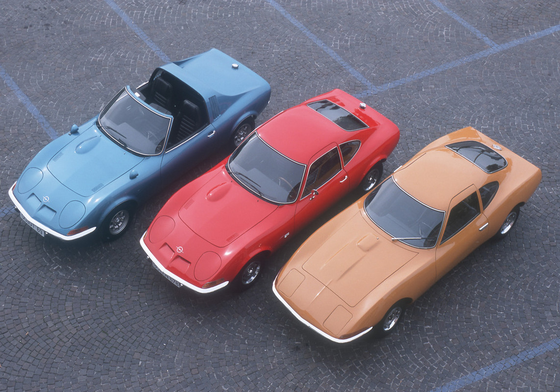 1969 Opel Aero GT,l 1965 Opel Experimental GT