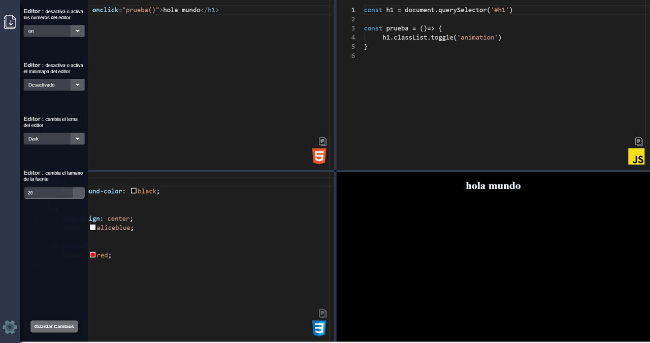 GitHub - MarioSC21/code-Editor: Editor de codigo con vanila JS y vite