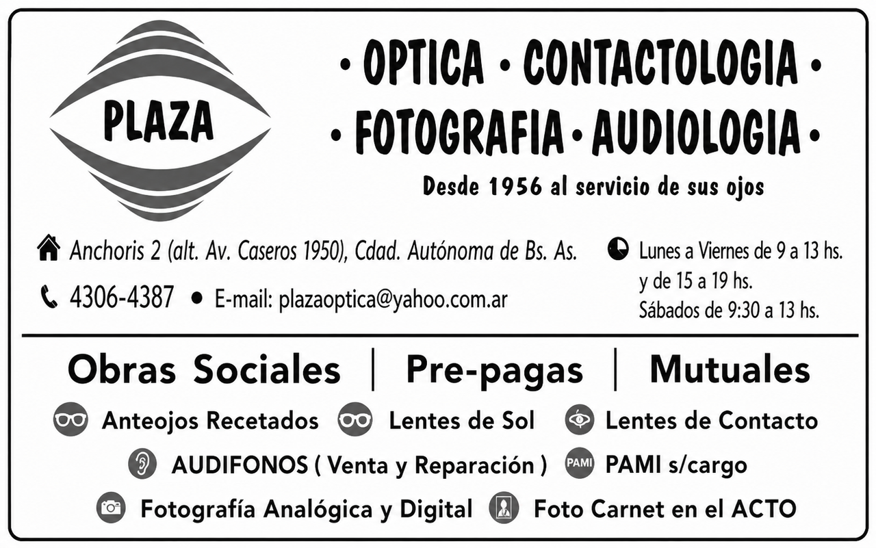 Plaza Óptica — Óptica, contactología, fotografía y audiología