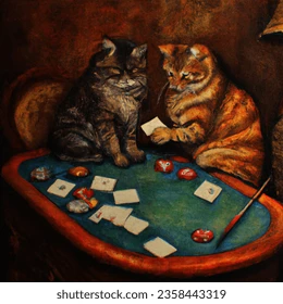 oil painting artistic image cats 260nw 2358443319