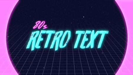 80s Retro Text Animation in After Effects