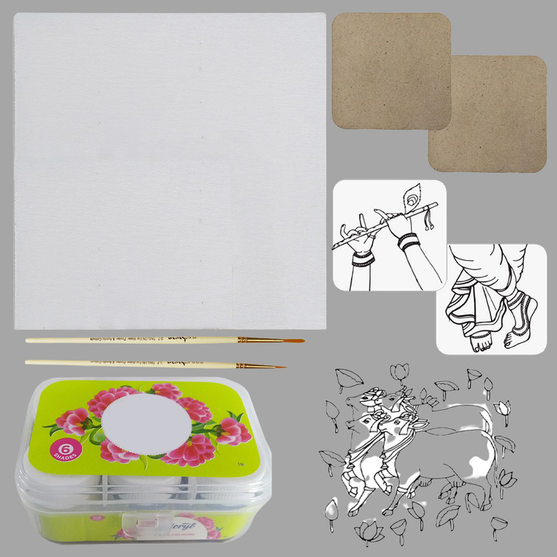 Pichwai Painting on Canvas DIY Kit 