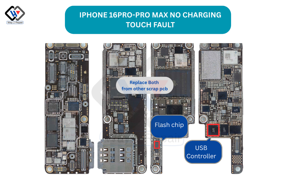 iphone 16PRO - PRO MAX no charging no touch fault fix
