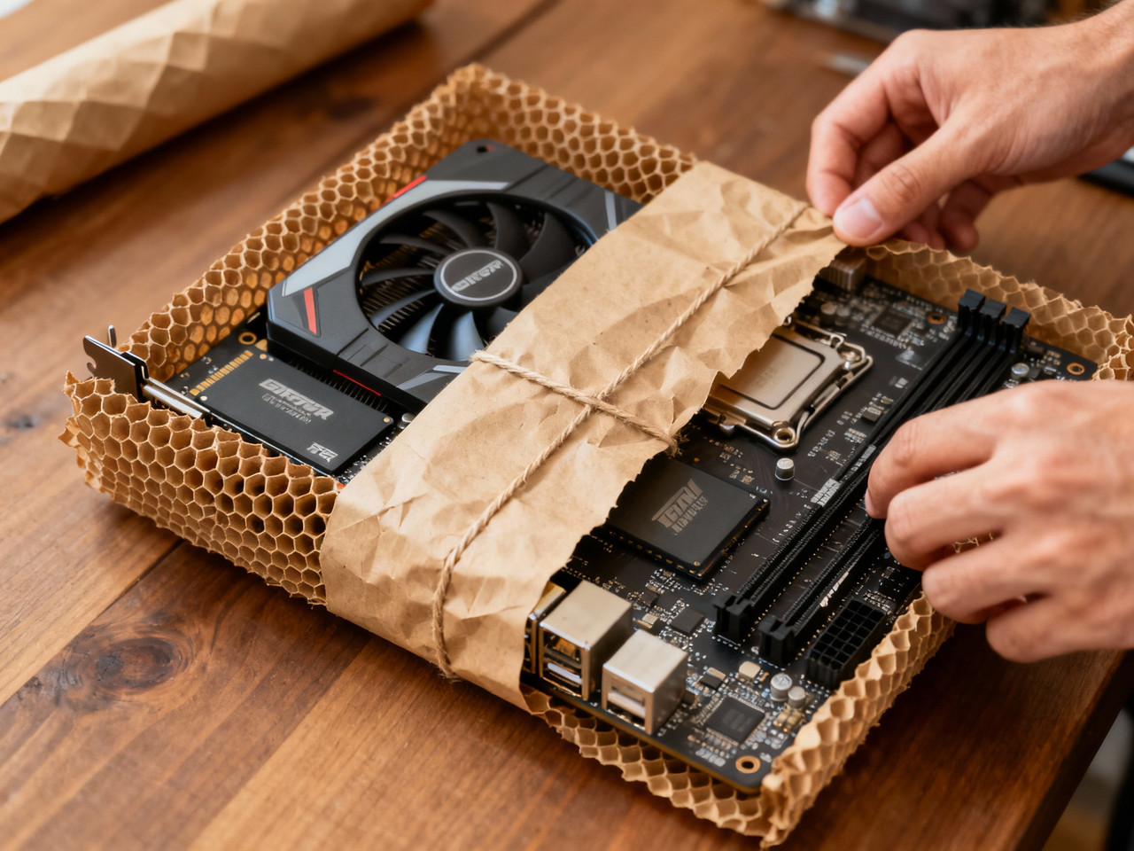 Защита ПК-компонентов: видеокарты, SSD и мат.платы в доставке