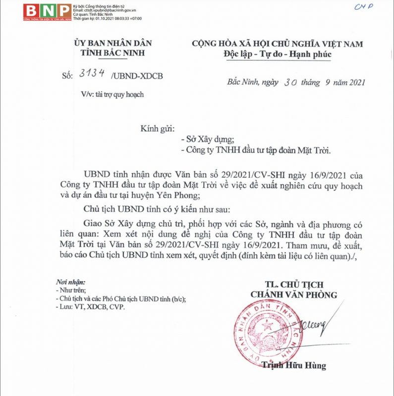 De xuat quy hoach du an dau tu tai Yen Phong Bac Ninh 795x800 1 Sun Group đề xuất nghiên cứu quy hoạch và dự án đầu tư tại Yên Phong