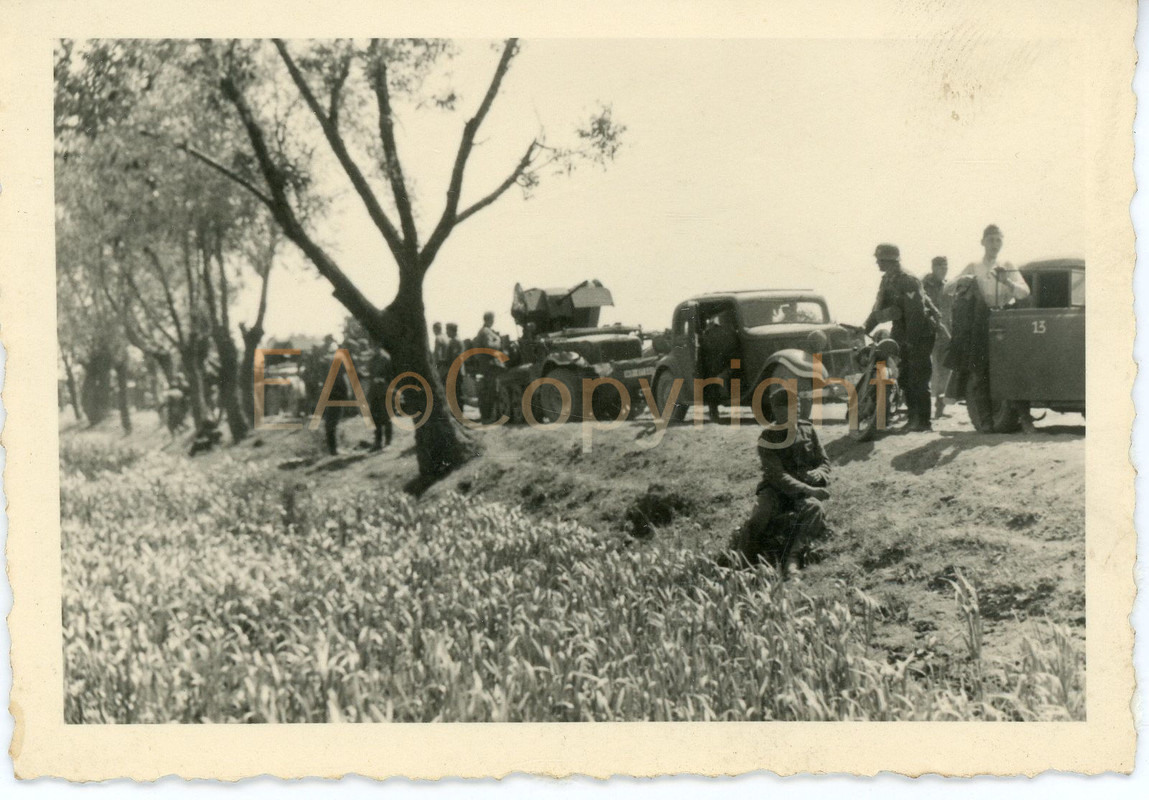 Russland Halbkette Flak 2cm PKW Auto Geschütz Ar