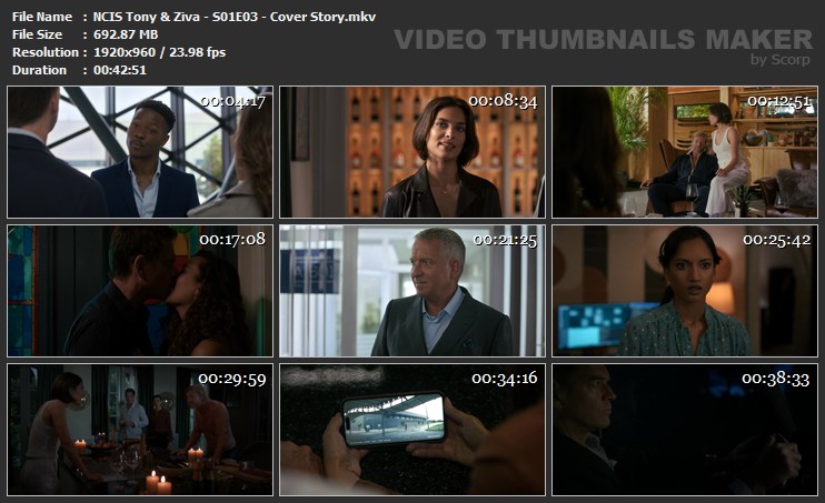 NCIS Tony Ziva S01E03 Cover Story mkv