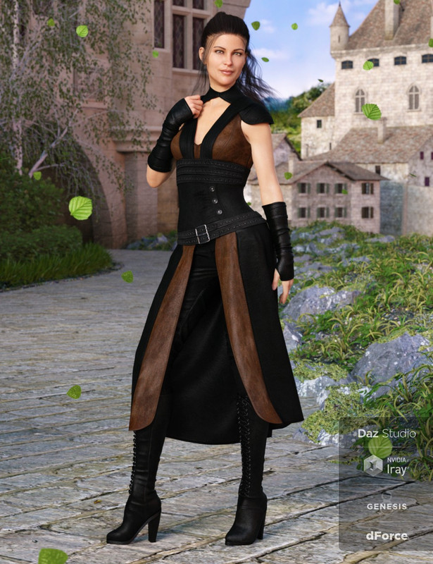 dForce Greenborough Adventure Outfit for Genesis 8 Female(s)