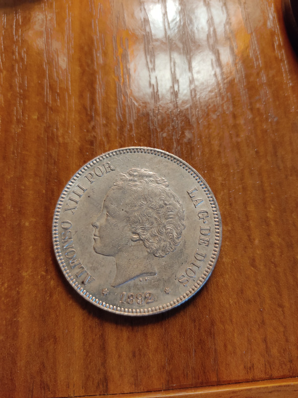 5 pesetas 1892. Alfonso XIII PGM IMG-20200610-192628