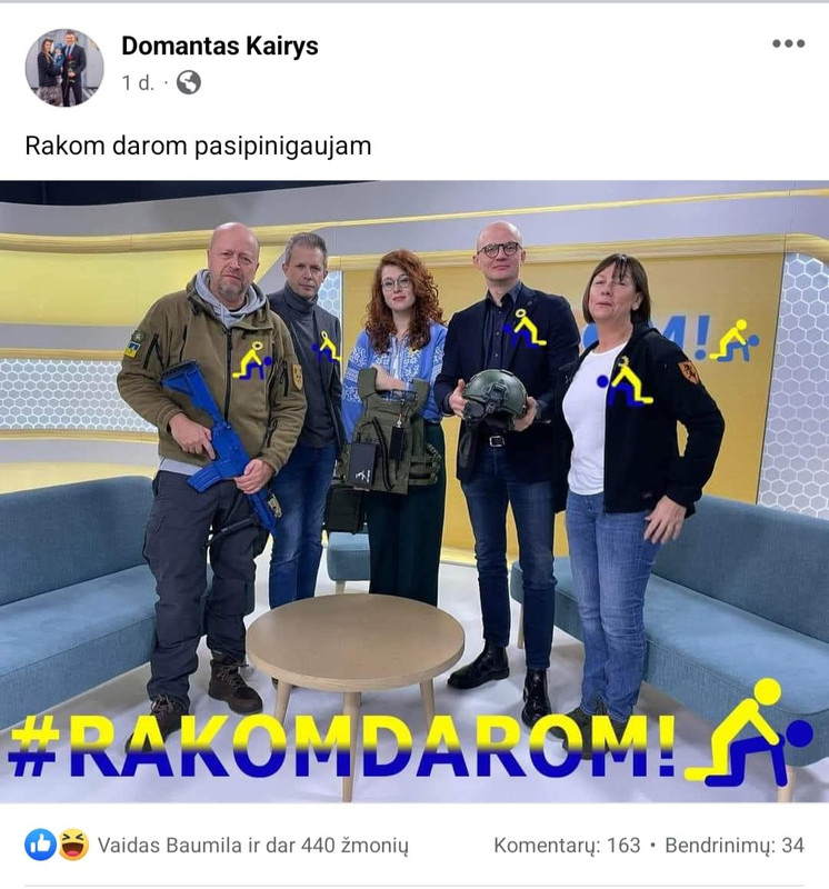 Karolis Žukauskas leidžia Ukrainos nekentėjams demonstruoti savo tikruosius veidelius