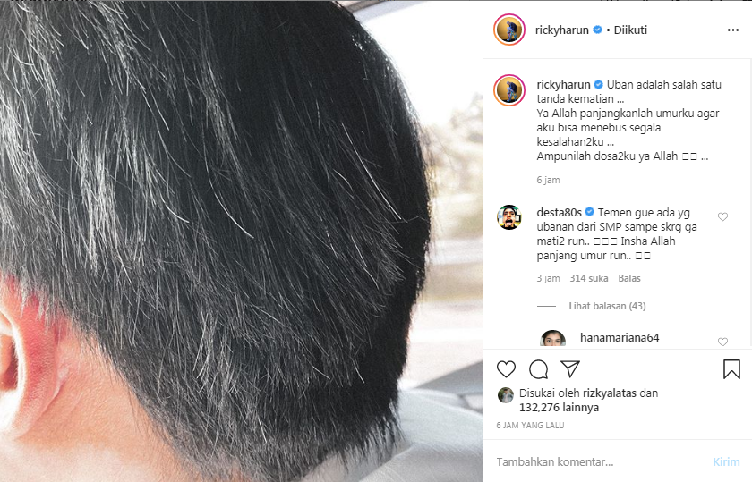 Unggahan Ricky Harun