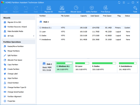 AOMEI Partition Assistant Technician 9.0 WinPE (x64) Multilingual AOMEI Partition Assistant Technician 9.0 WinPE (x64) Multilingual