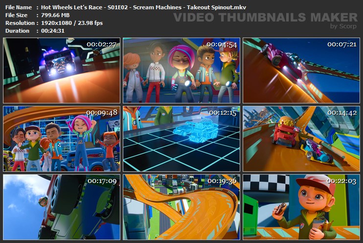 Hot Wheels Let’s Race - S01E02 - Scream Machines - Takeout Spinout.mkv