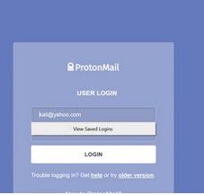 Auto Protonmail page