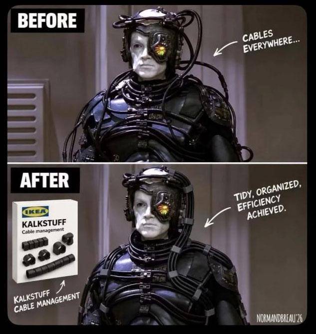 Cable management is an art form