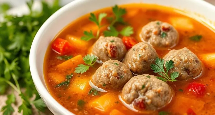 Суп с фрикадельками