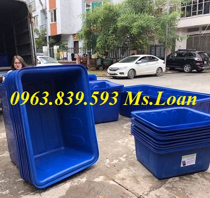 Thùng nhựa nuôi cá, thùng nhựa chữ nhật 750L, 1000L giá sỉ. Thung-nhua-1-lop-nuoi-ca