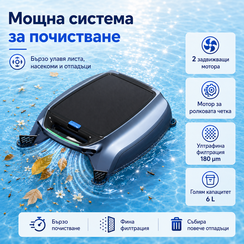 robot curatare piscina airrobo qt200 - descriere 3