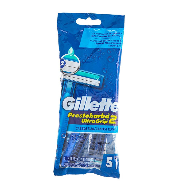 GILLETTE AFEITADORA BOLSA PB2X5UN MASC 39 G X 24 UN