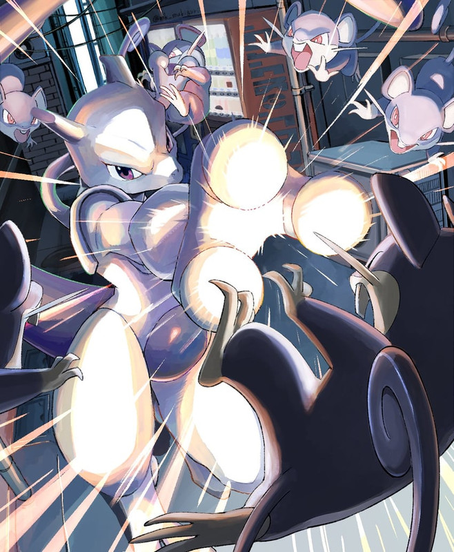 mewtwo-and-rattata-pokemon-drawn-by-muki