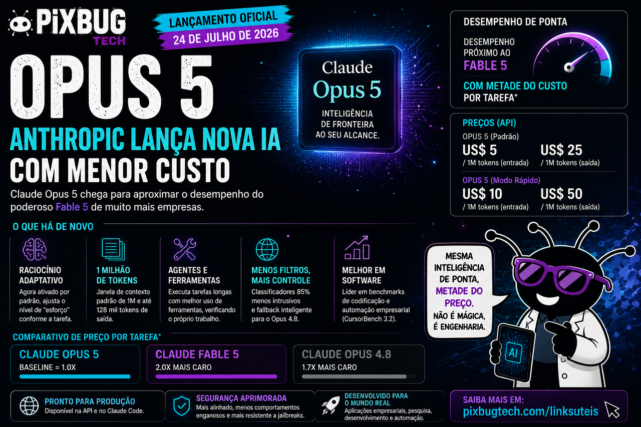 Claude Opus 5 aproxima a IA de fronteira do uso cotidiano mas “metade do preço” não significa inteligência barata
