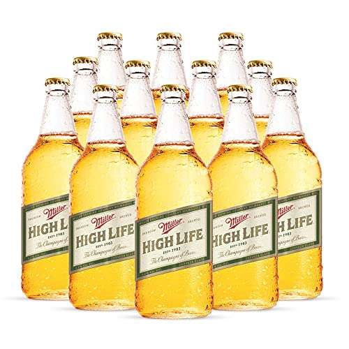 Amazon: Cerveza Miller High Life 12 Botellas de 940ml 
