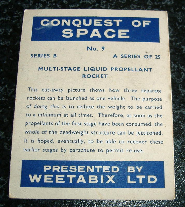 Weetabix Conquest Of Space Series B No9 Back