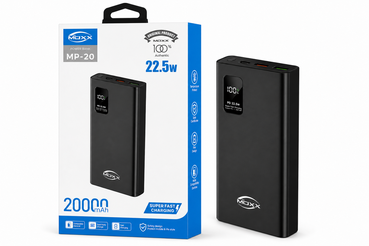 MOXX MP-20 20000mAh 22.5W Power Bank