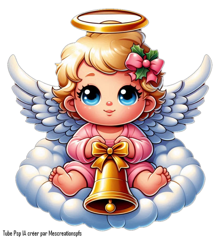 Bébé en ange de noel
