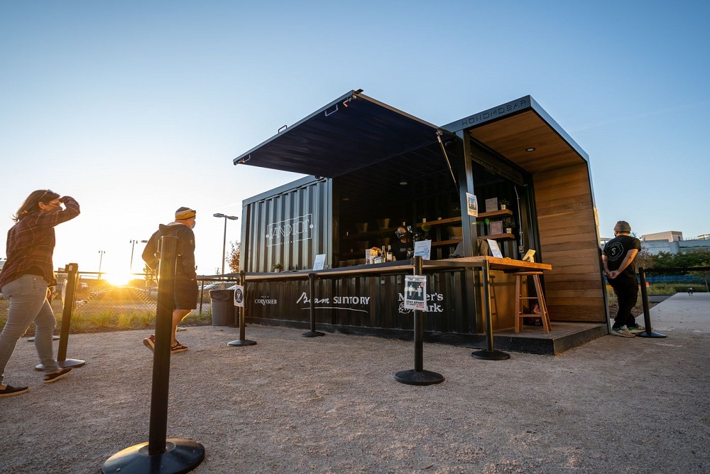 shipping container bar