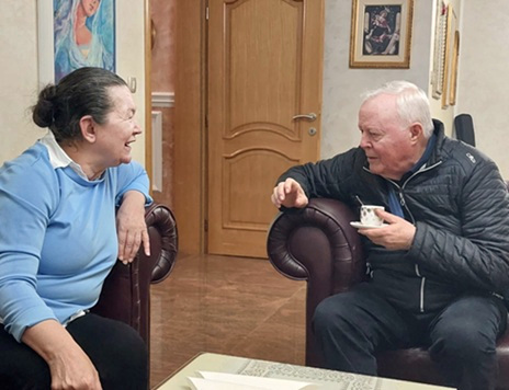 Padre Livio e Vicka