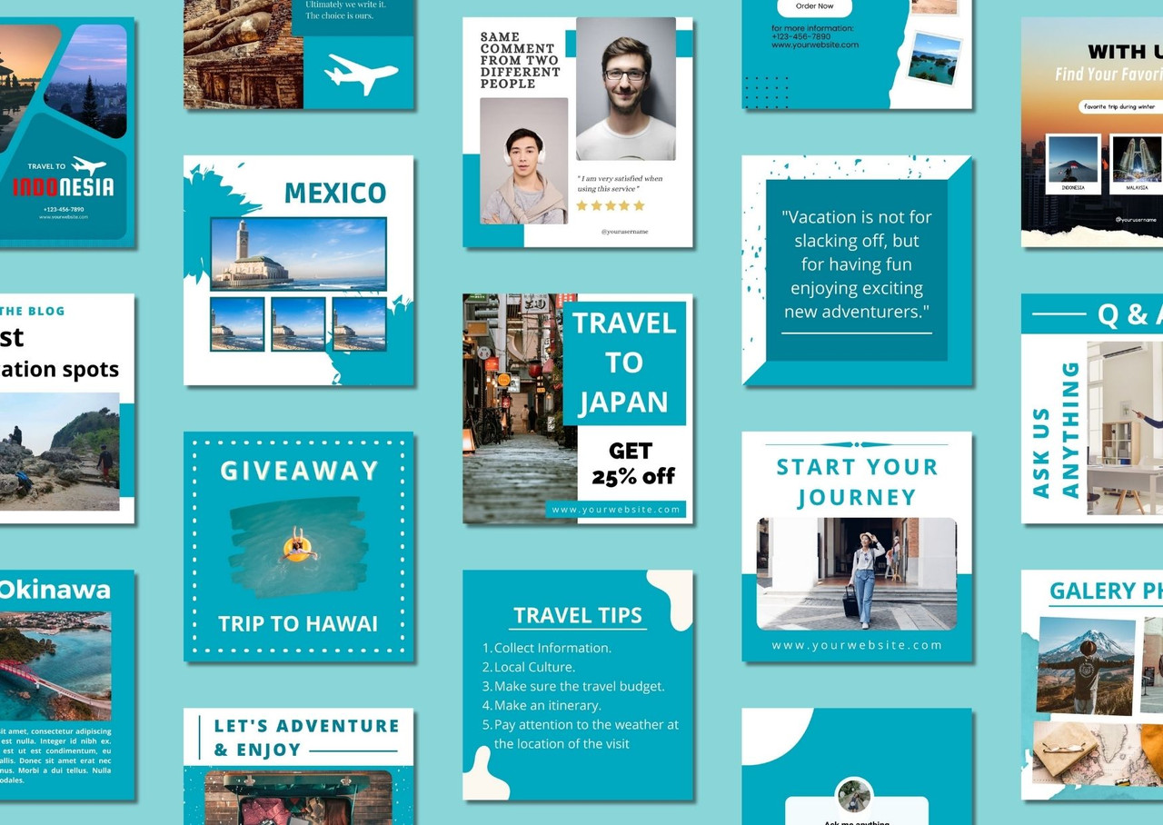 Travel Social Media Templates